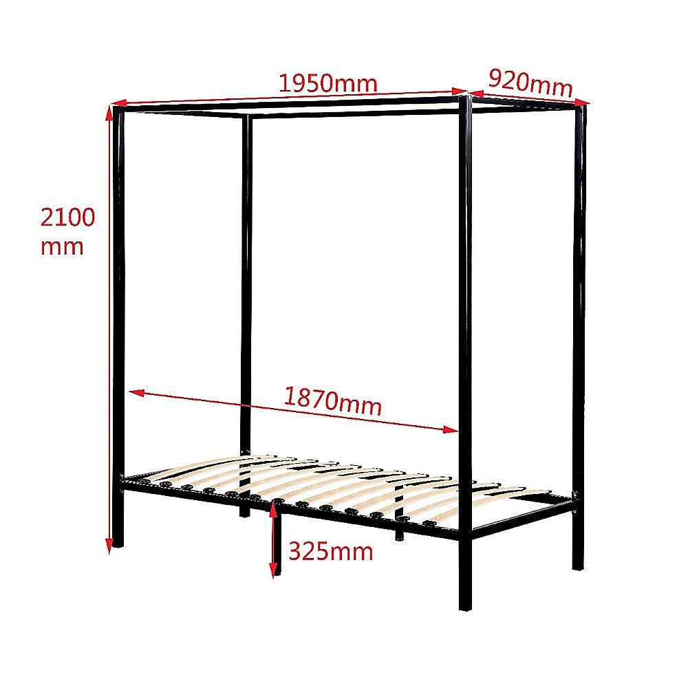 4 Four Poster Single Bed Frame - John Cootes