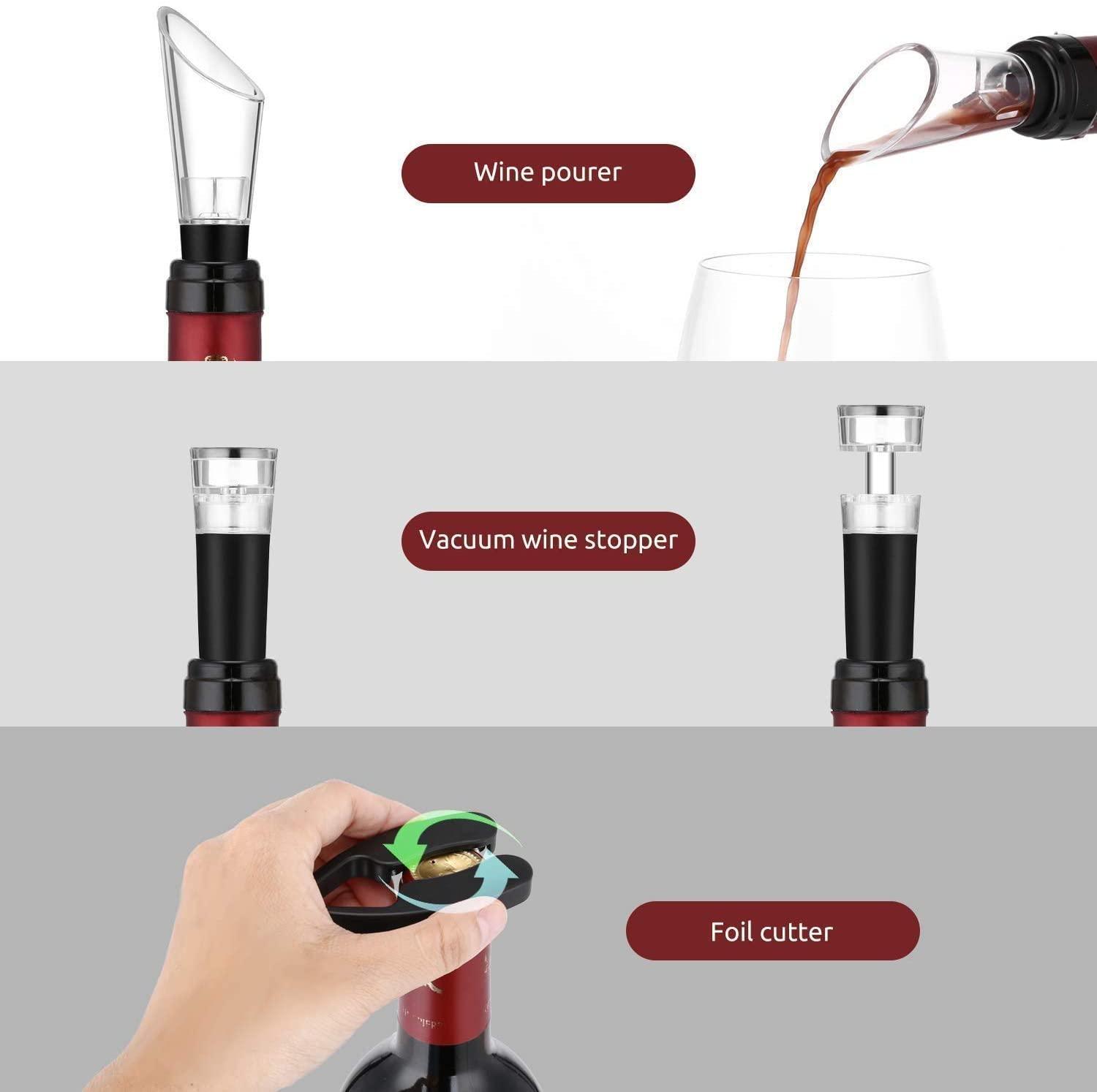 4-in-1 Electric Wine Corkscrew Set - John Cootes