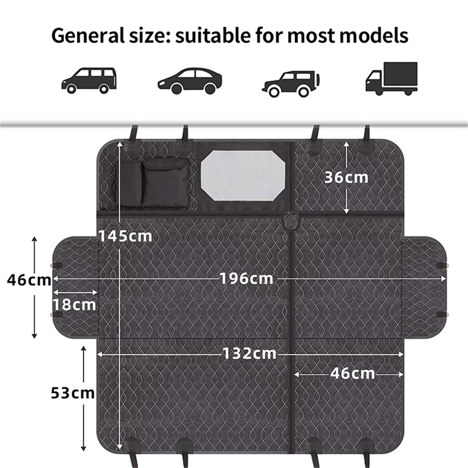 4-in-1 Multi-Function Car Back Seat Cover Pet Dog Waterproof Hammock Protective Pad - John Cootes