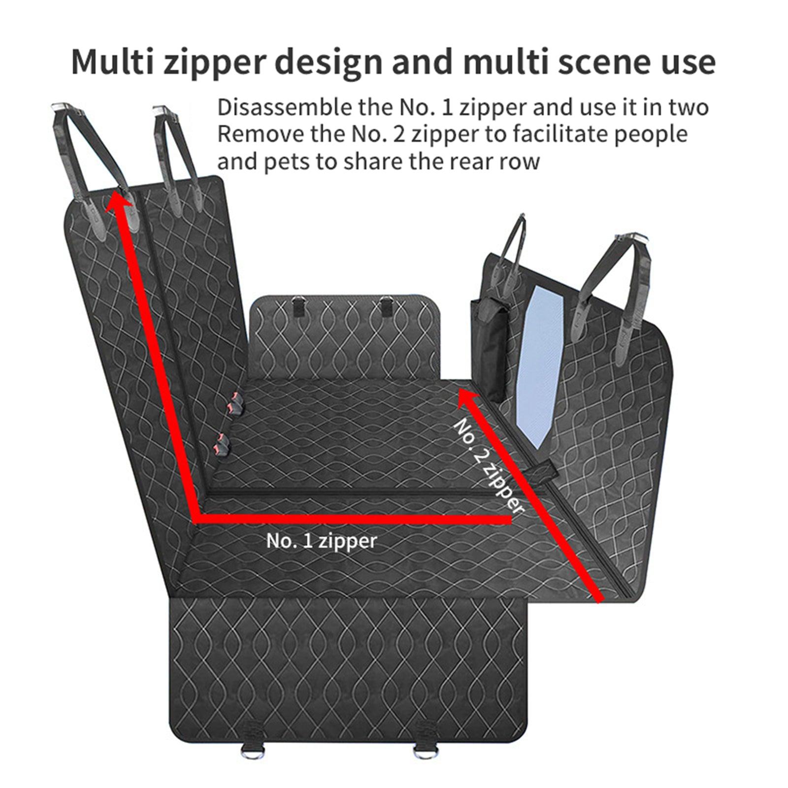4-in-1 Multi-Function Car Back Seat Cover Pet Dog Waterproof Hammock Protective Pad - John Cootes