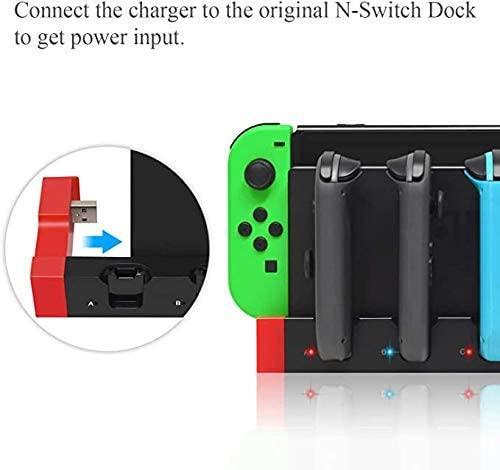 4 in1 Charger Station Stand for Nintendo Switch Joy-con with LED Indication - John Cootes