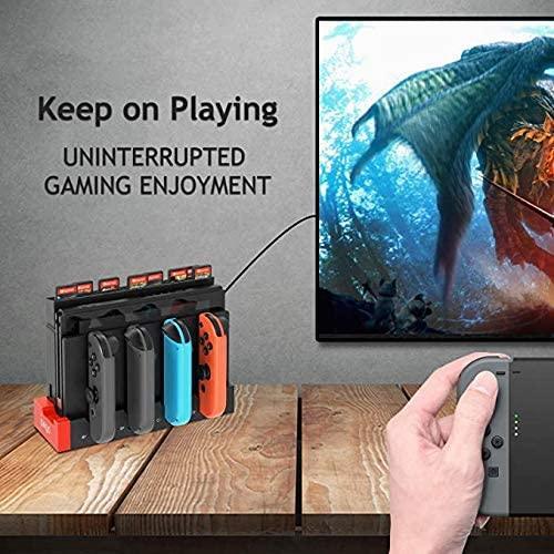 4 in1 Charger Station Stand for Nintendo Switch Joy-con with LED Indication - John Cootes