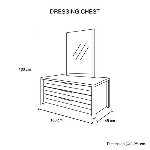 4 Pieces Bedroom Suite Natural Wood Like MDF Structure King Size Oak Colour Bed, Bedside Table & Dresser - John Cootes