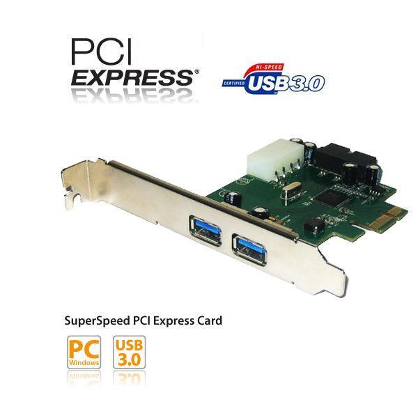 4 Port USB3.0 PCI-Expresses Card (2 External Port + Dual Port Internal Connector) - John Cootes