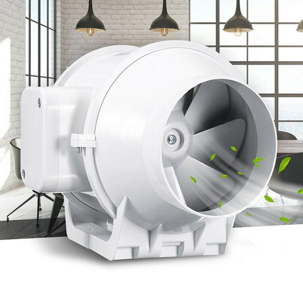 4'' Silent Extractor Fan Duct Hydroponic Inline Exhaust Vent Industrial - John Cootes