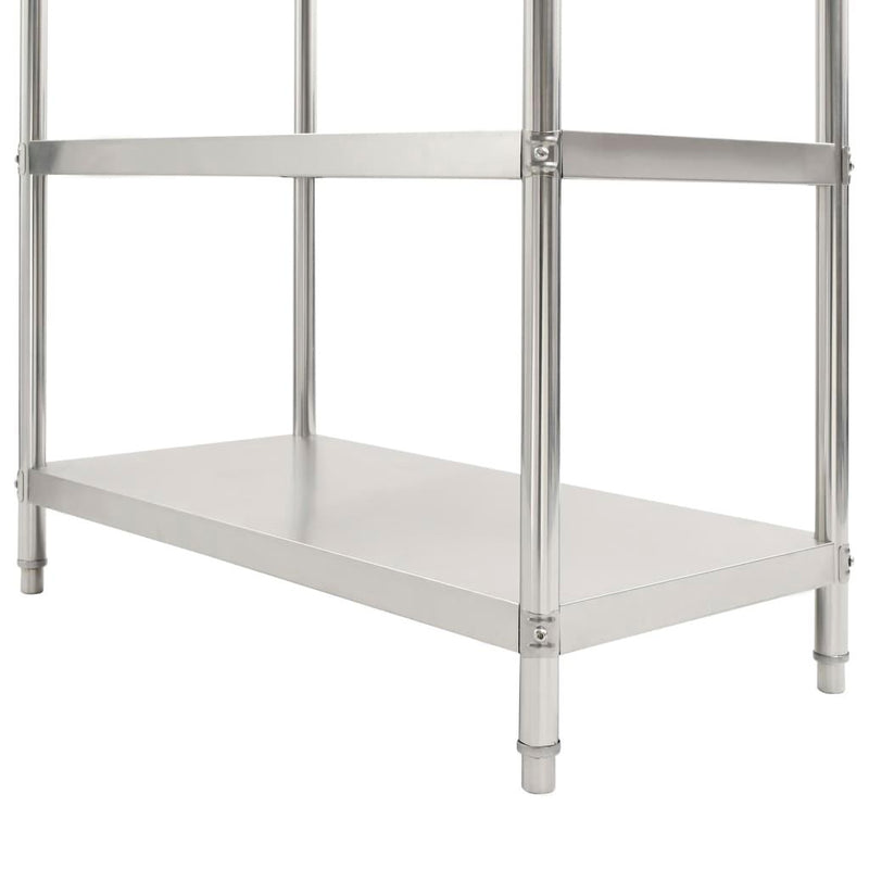 4-tier Kitchen Shelf 120x50x155 Cm Stainless Steel - John Cootes