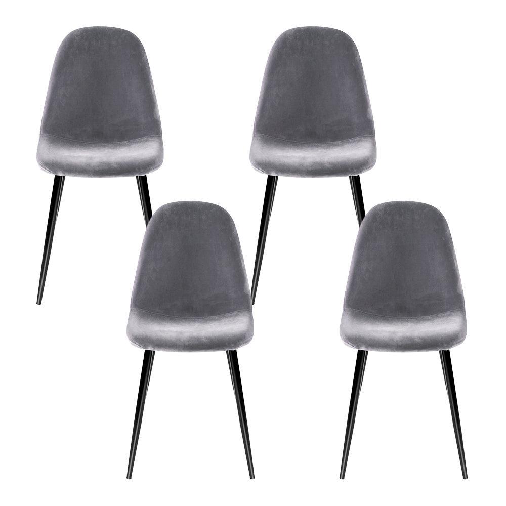 4 X Artiss Dining Chairs Dark Grey - John Cootes