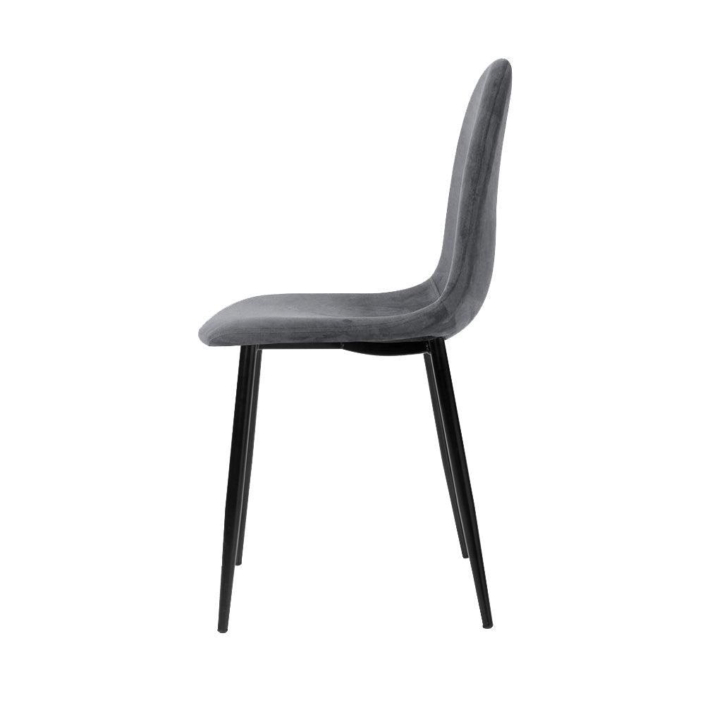 4 X Artiss Dining Chairs Dark Grey - John Cootes