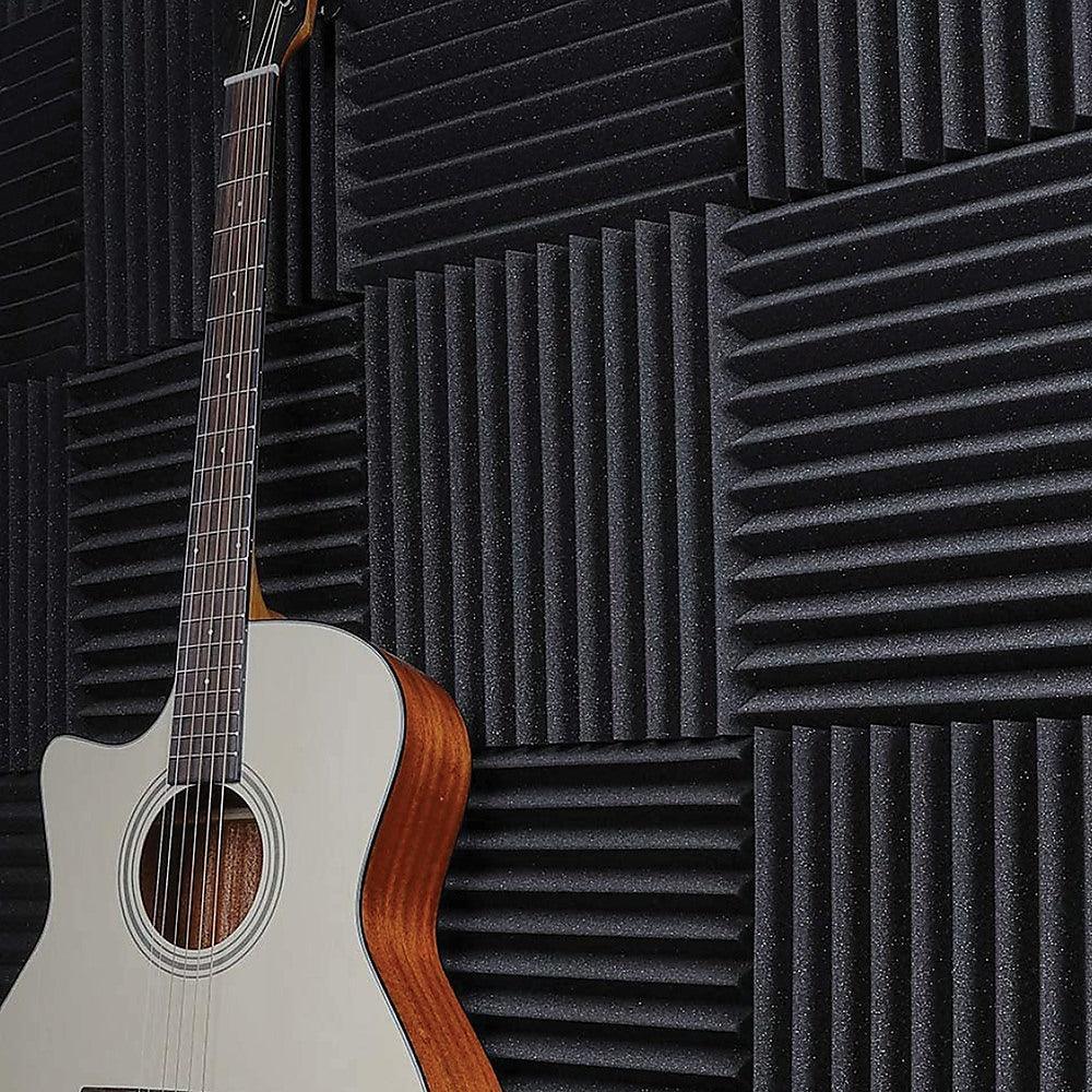 40pcs Studio Acoustic Foam Sound Absorbtion Proofing Panels Tiles Wedge 30X30CM - John Cootes