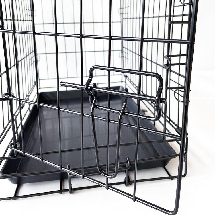 42" Pet Dog Cage Kennel Metal Crate Enlarged Thickened Reinforced Pet Dog House - John Cootes
