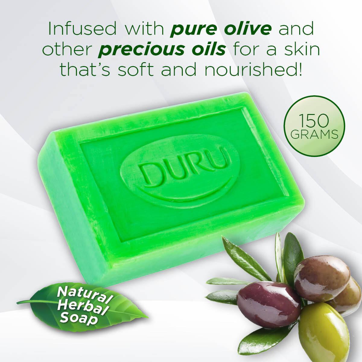 48 Pack Duru Nourish Body Soap 150g Natural Olive Oil - John Cootes