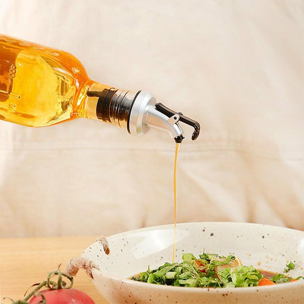 4PCS 500ml Olive Oil Vinegar Pourer Dispenser Cooking Glass Bottle Kitchen Tools - John Cootes