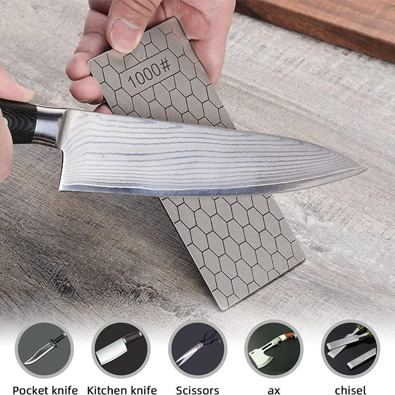 4pcs Diamond Knife Sharpener Sharpening Stone Honeycomb Grind Sharpener Kit - John Cootes