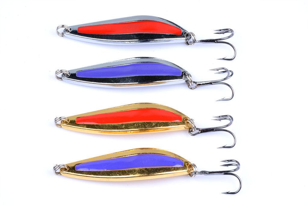 4x 10g Metal Spoon Fishing Hard Lure Spinner Spoon Baits - John Cootes