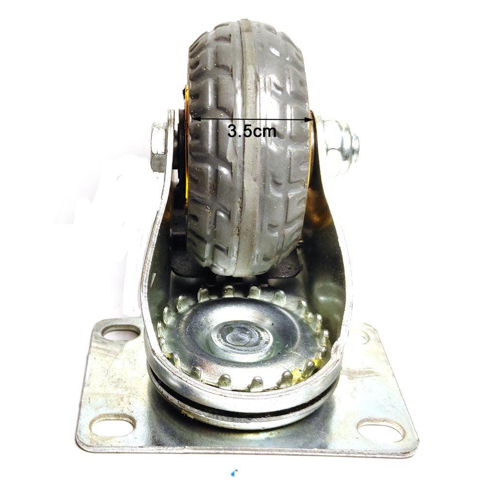 4x 3" Heavy Duty Industrial Swivel Brake Caster Wheel Wheels Castor 500KG Trolley - John Cootes