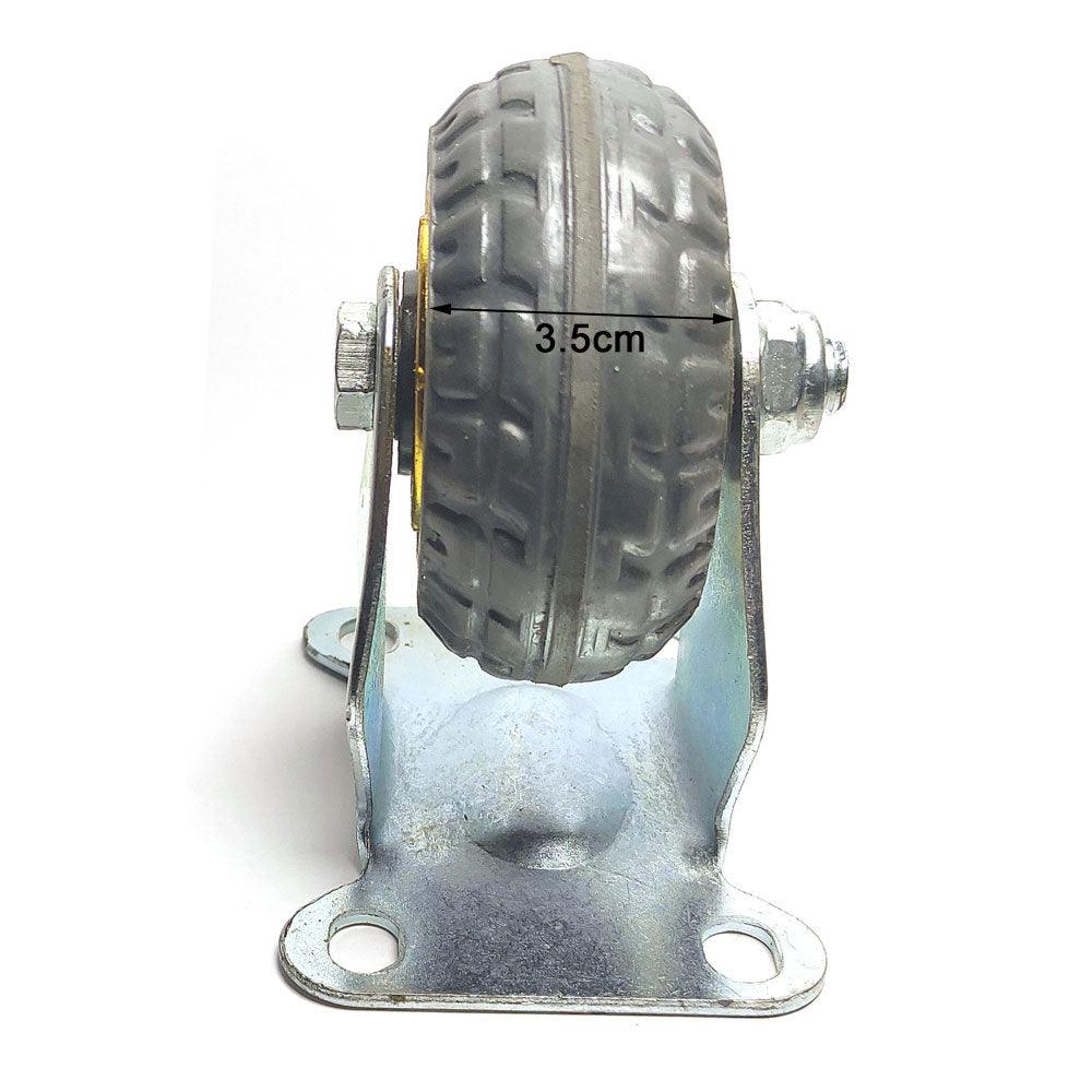 4x 3" Heavy Duty Industrial Swivel Brake Caster Wheel Wheels Castor 500KG Trolley - John Cootes