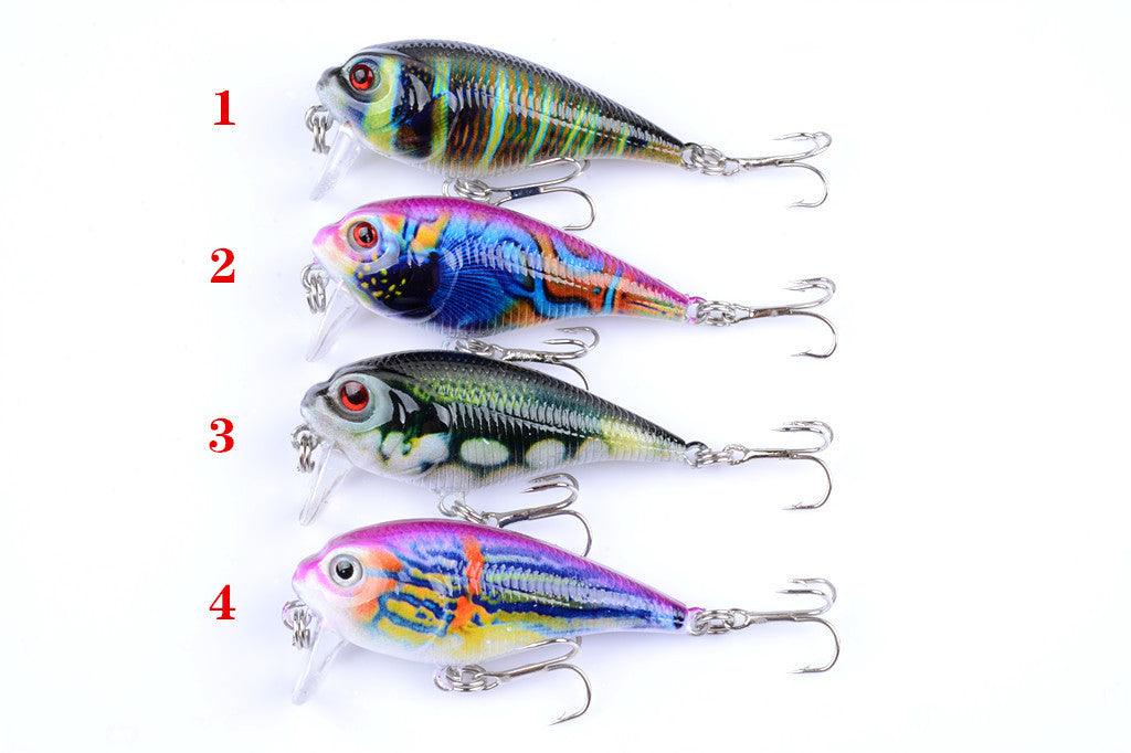 4x 5.5cm Popper Crank Bait Fishing Lure Lures Surface Tackle Saltwater - John Cootes