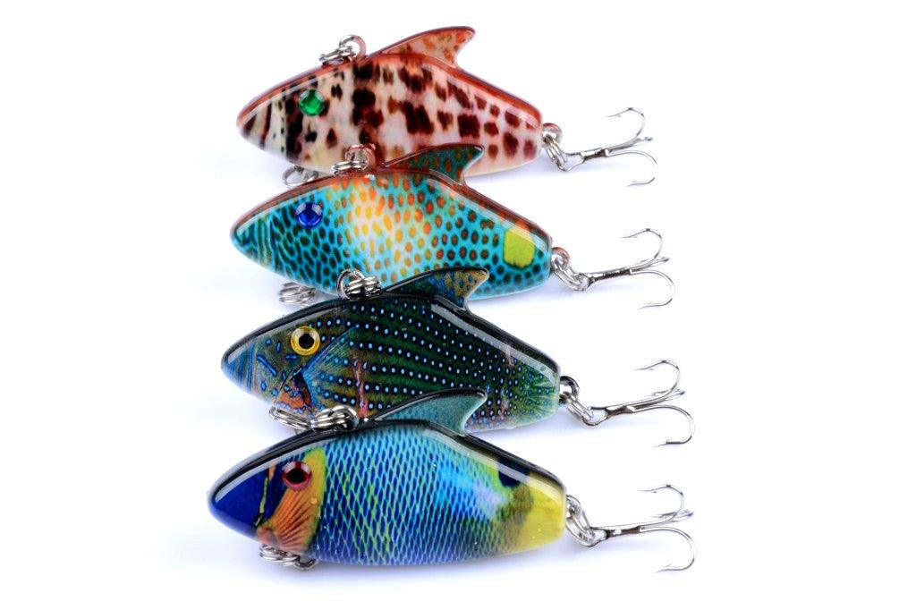 4x 5.5cm Vib Bait Fishing Lure Lures Hook Tackle Saltwater - John Cootes