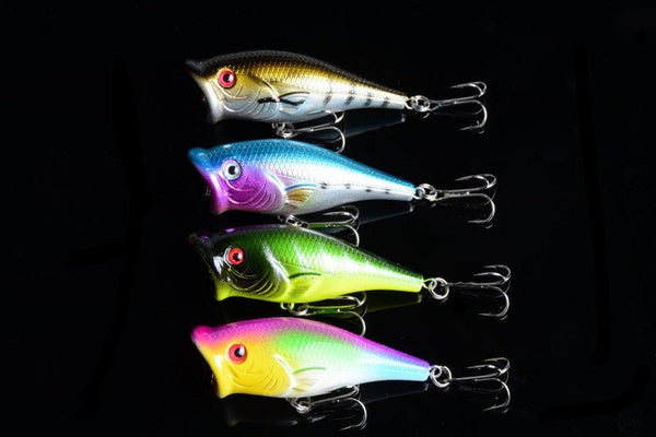 4X 6.5cm Popper Poppers Fishing Lure Lures Surface Tackle Fresh Saltwater - John Cootes