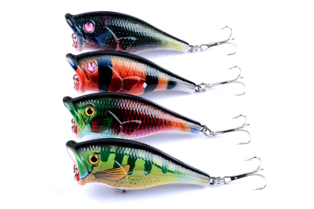 4X 6.5cm Popper Poppers Fishing Lure Lures Surface Tackle Fresh Saltwater - John Cootes