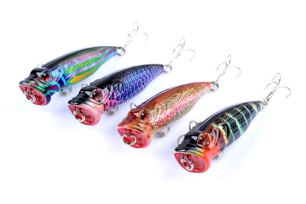 4X 6.5cm Popper Poppers Fishing Lure Lures Surface Tackle Fresh Saltwater - John Cootes