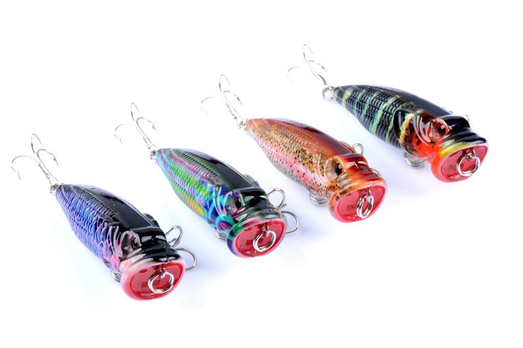 4X 6.5cm Popper Poppers Fishing Lure Lures Surface Tackle Fresh Saltwater - John Cootes