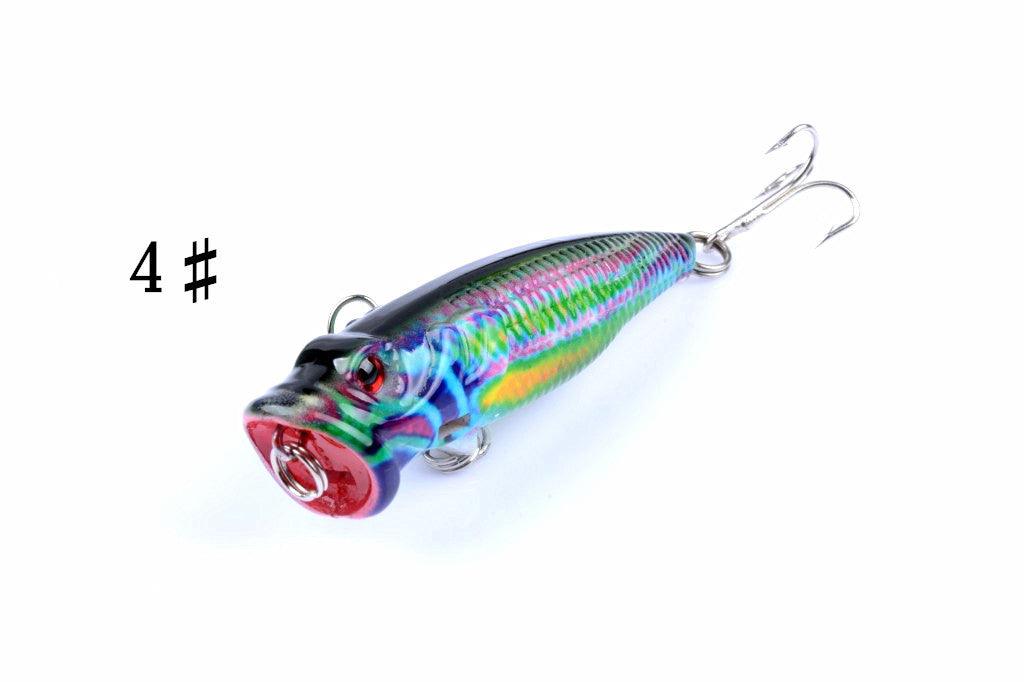 4X 6.5cm Popper Poppers Fishing Lure Lures Surface Tackle Fresh Saltwater - John Cootes