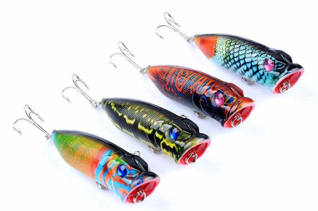 4X 6.5cm Popper Poppers Fishing Lure Lures Surface Tackle Saltwater - John Cootes