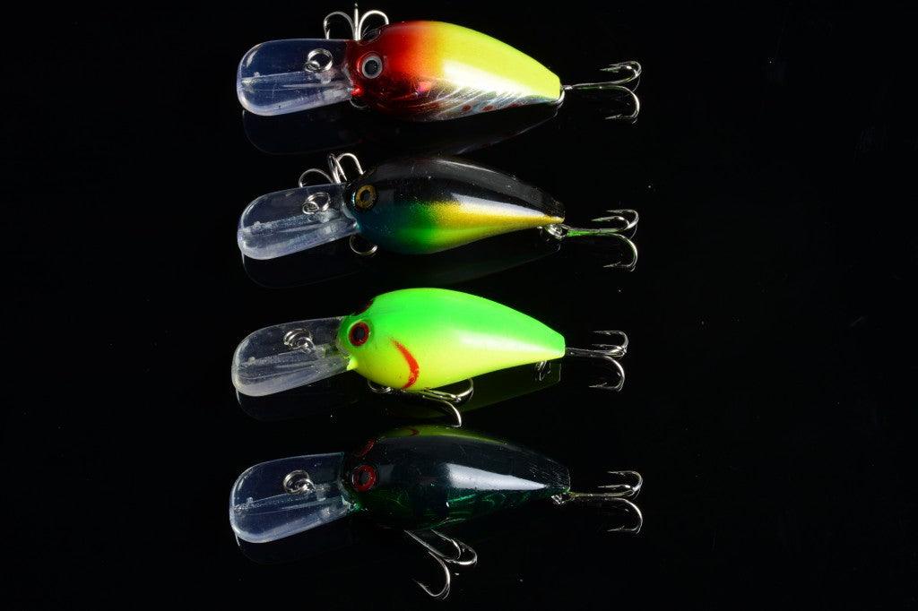 4x 7.3cm Popper Crank Bait Fishing Lure Lures Surface Tackle Saltwater - John Cootes