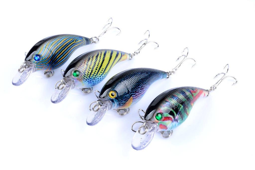 4x 7.5cm Popper Crank Bait Fishing Lure Lures Surface Tackle Saltwater - John Cootes