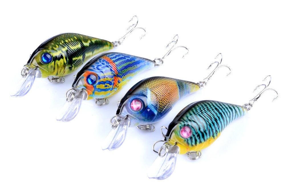 4x 7.5cm Popper Crank Bait Fishing Lure Lures Surface Tackle Saltwater - John Cootes