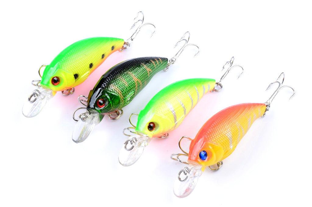 4x 7.5cm Popper Crank Bait Fishing Lure Lures Surface Tackle Saltwater - John Cootes