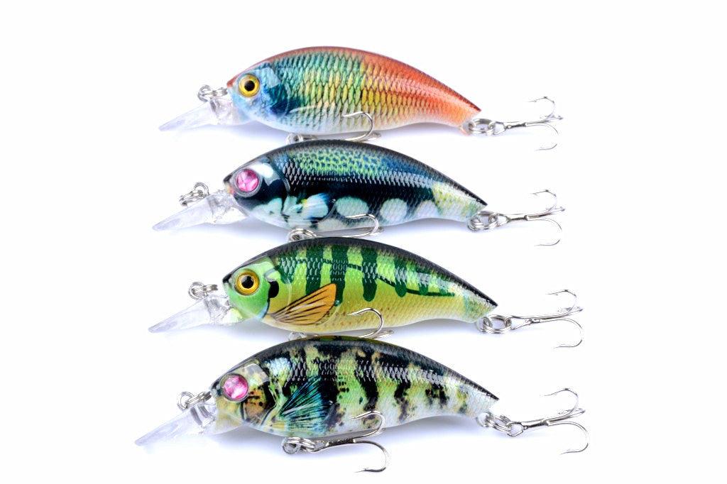 4x 7.5cm Popper Crank Bait Fishing Lure Lures Surface Tackle Saltwater - John Cootes