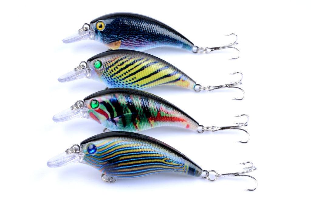 4x 7.5cm Popper Crank Bait Fishing Lure Lures Surface Tackle Saltwater - John Cootes