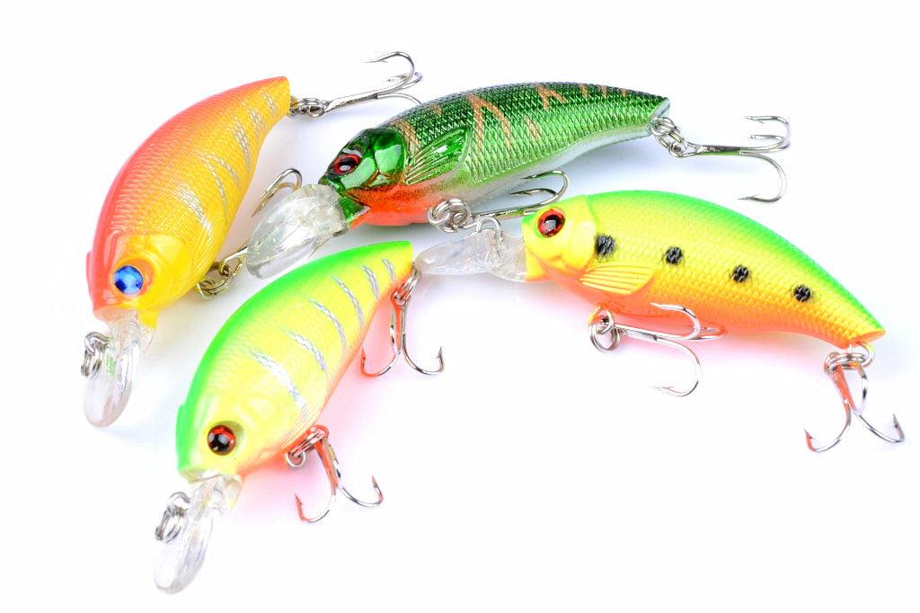 4x 7.5cm Popper Crank Bait Fishing Lure Lures Surface Tackle Saltwater - John Cootes