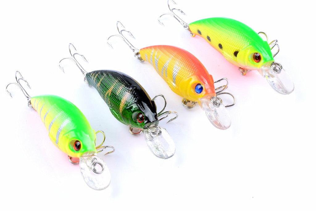 4x 7.5cm Popper Crank Bait Fishing Lure Lures Surface Tackle Saltwater - John Cootes