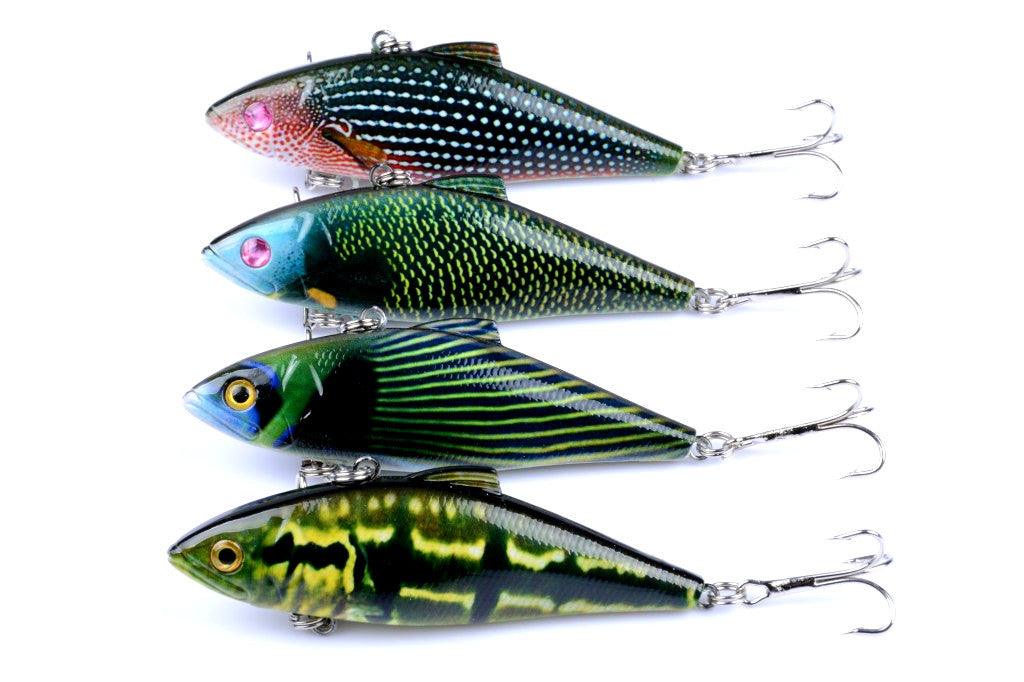 4x 8.5cm Vib Bait Fishing Lure Lures Hook Tackle Saltwater - John Cootes