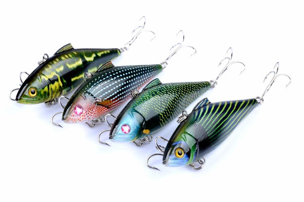 4x 8.5cm Vib Bait Fishing Lure Lures Hook Tackle Saltwater - John Cootes