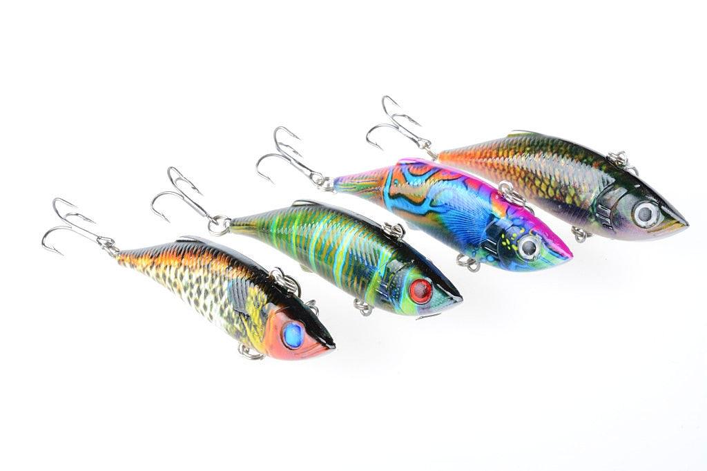 4x 8cm Vib Bait Fishing Lure Lures Hook Tackle Saltwater - John Cootes