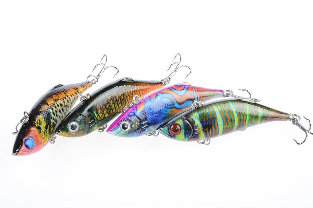 4x 8cm Vib Bait Fishing Lure Lures Hook Tackle Saltwater - John Cootes