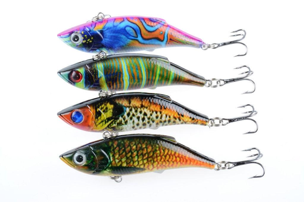 4x 8cm Vib Bait Fishing Lure Lures Hook Tackle Saltwater - John Cootes