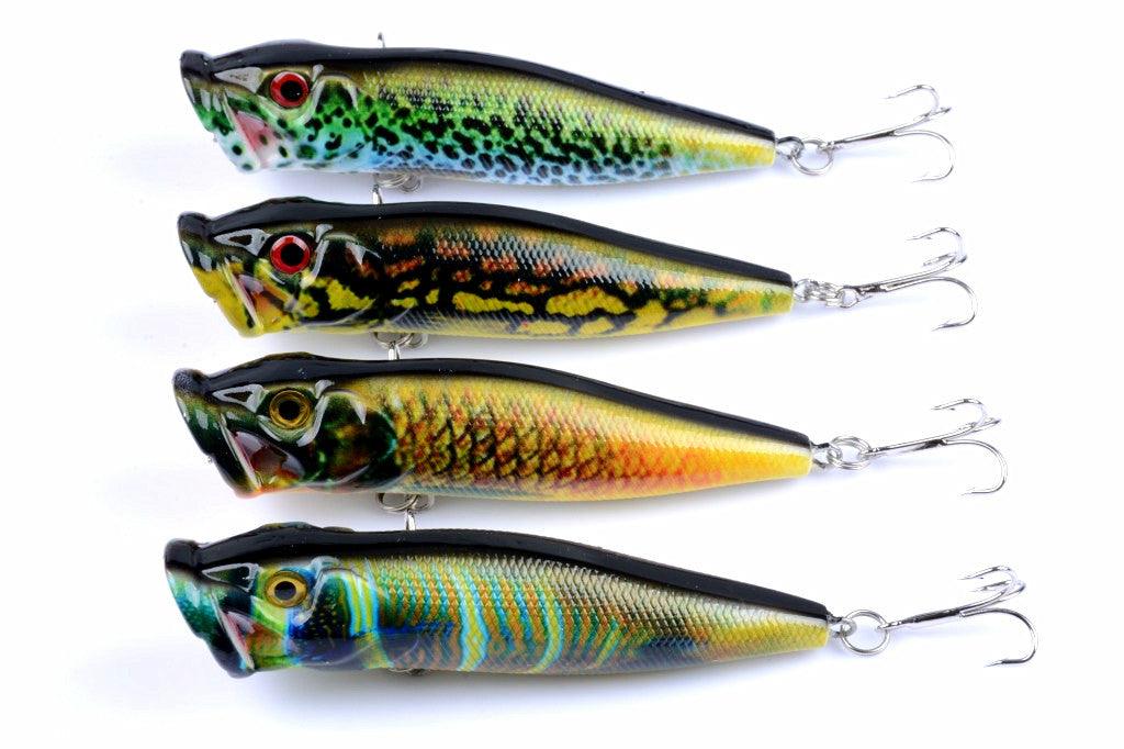 4X 9.5cm Popper Poppers Fishing Lure Lures Surface Tackle Saltwater - John Cootes