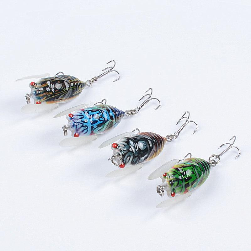 4x Popper Poppers 5cm Fishing Lure Lures Surface Tackle Fresh Saltwater - John Cootes