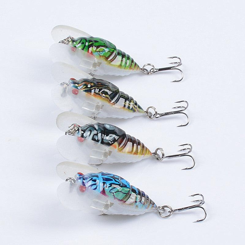 4x Popper Poppers 5cm Fishing Lure Lures Surface Tackle Fresh Saltwater - John Cootes