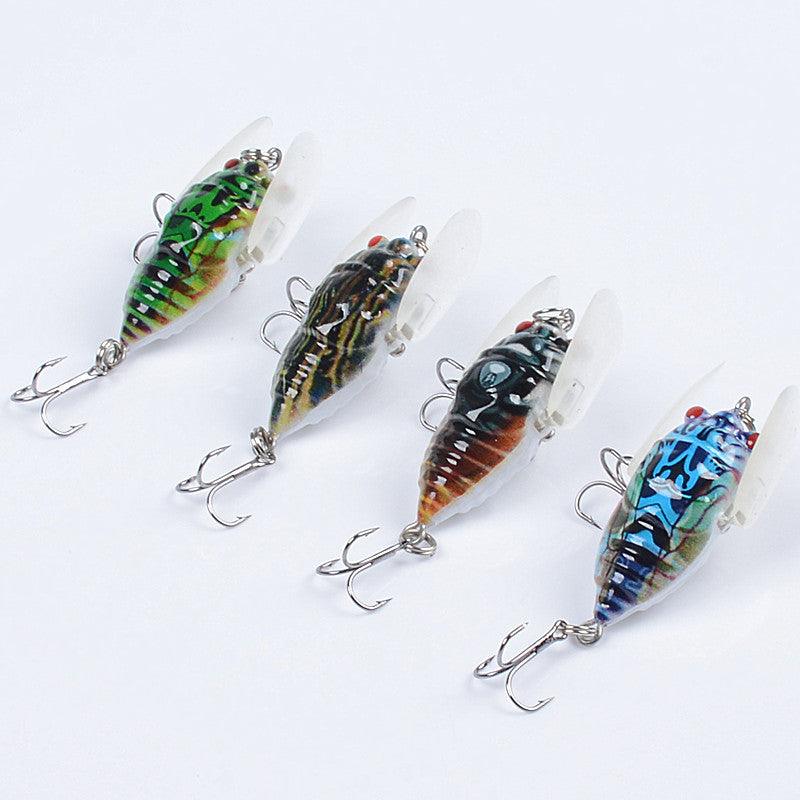 4x Popper Poppers 5cm Fishing Lure Lures Surface Tackle Fresh Saltwater - John Cootes