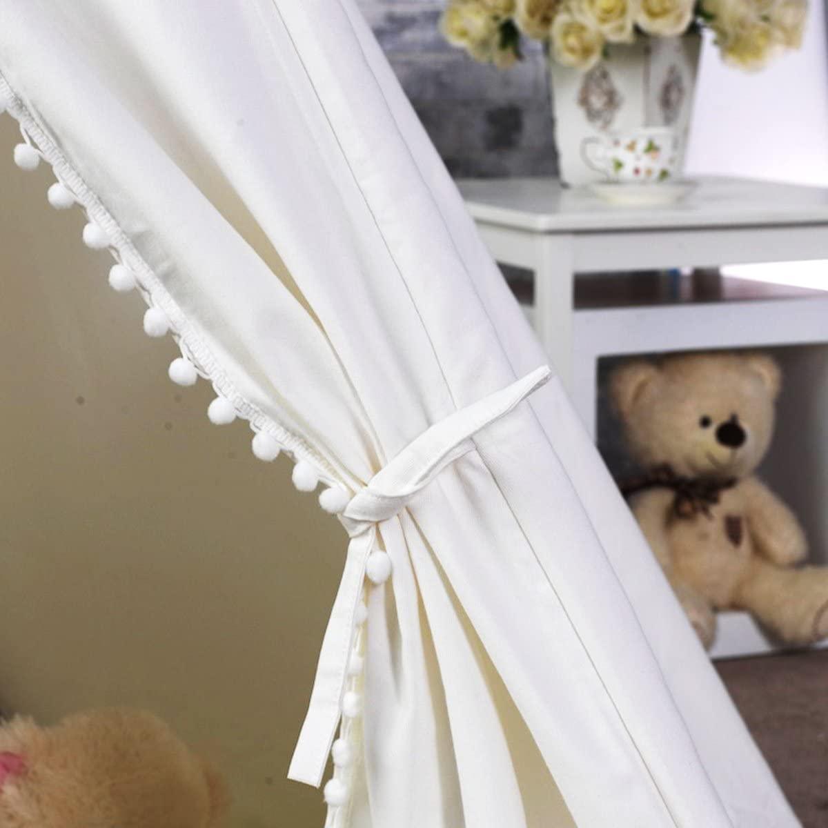 5 Poles Giant Kids Teepee Tent (Natural Canvas) - John Cootes