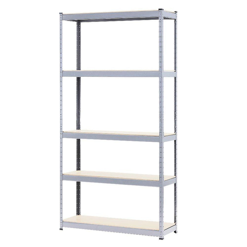 5 Shelf Storage Rack - Galvanized Steel 180x90cm - John Cootes