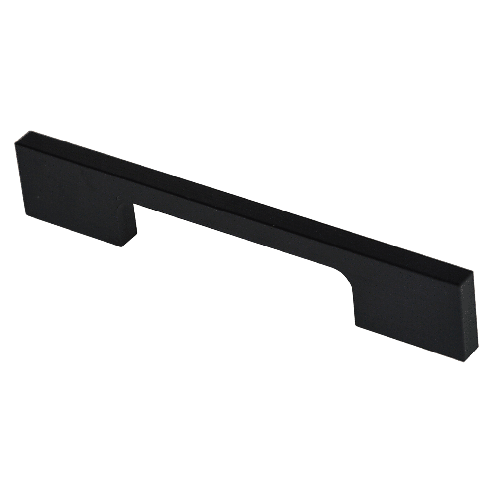 5 x 96mm Kitchen Handle Cabinet Cupboard Door Drawer Handles square Black furniture pulls - John Cootes