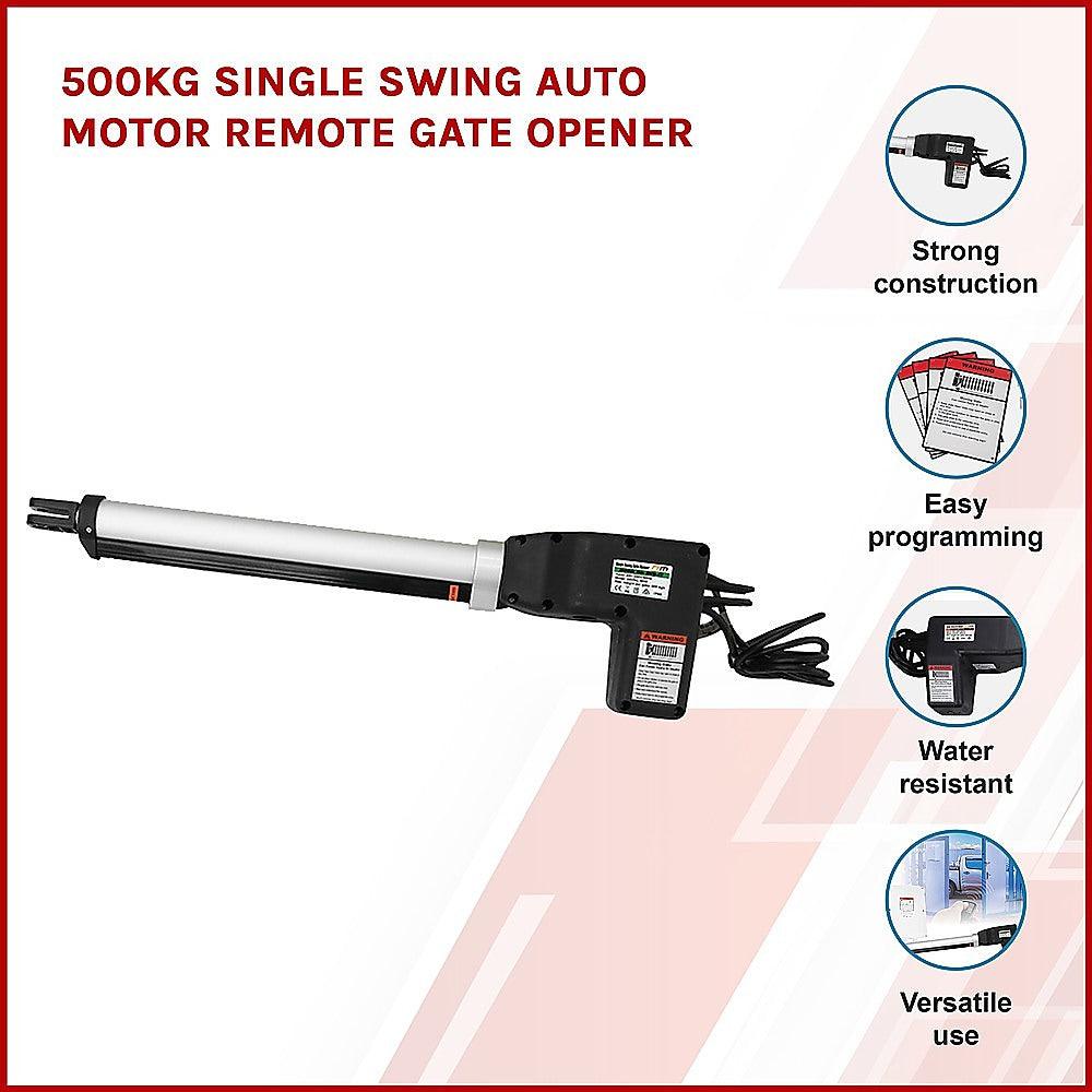 500KG Single Swing Auto Motor Remote Gate Opener - John Cootes