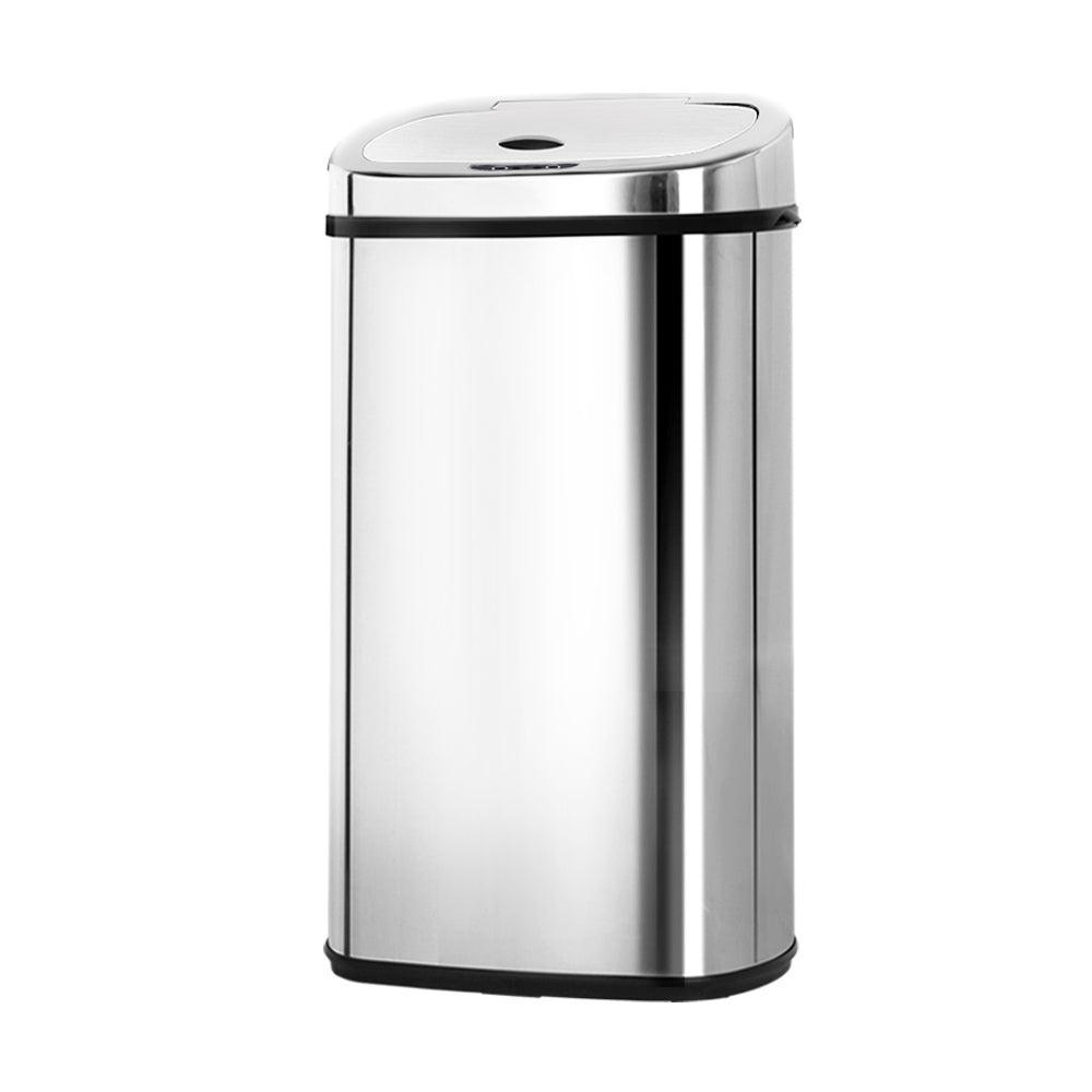 50L Stainless Steel Motion Sensor Rubbish Bin - John Cootes